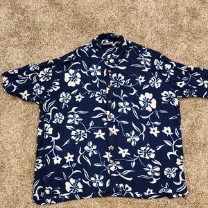 Floral Navy Men's Casual Shirt
